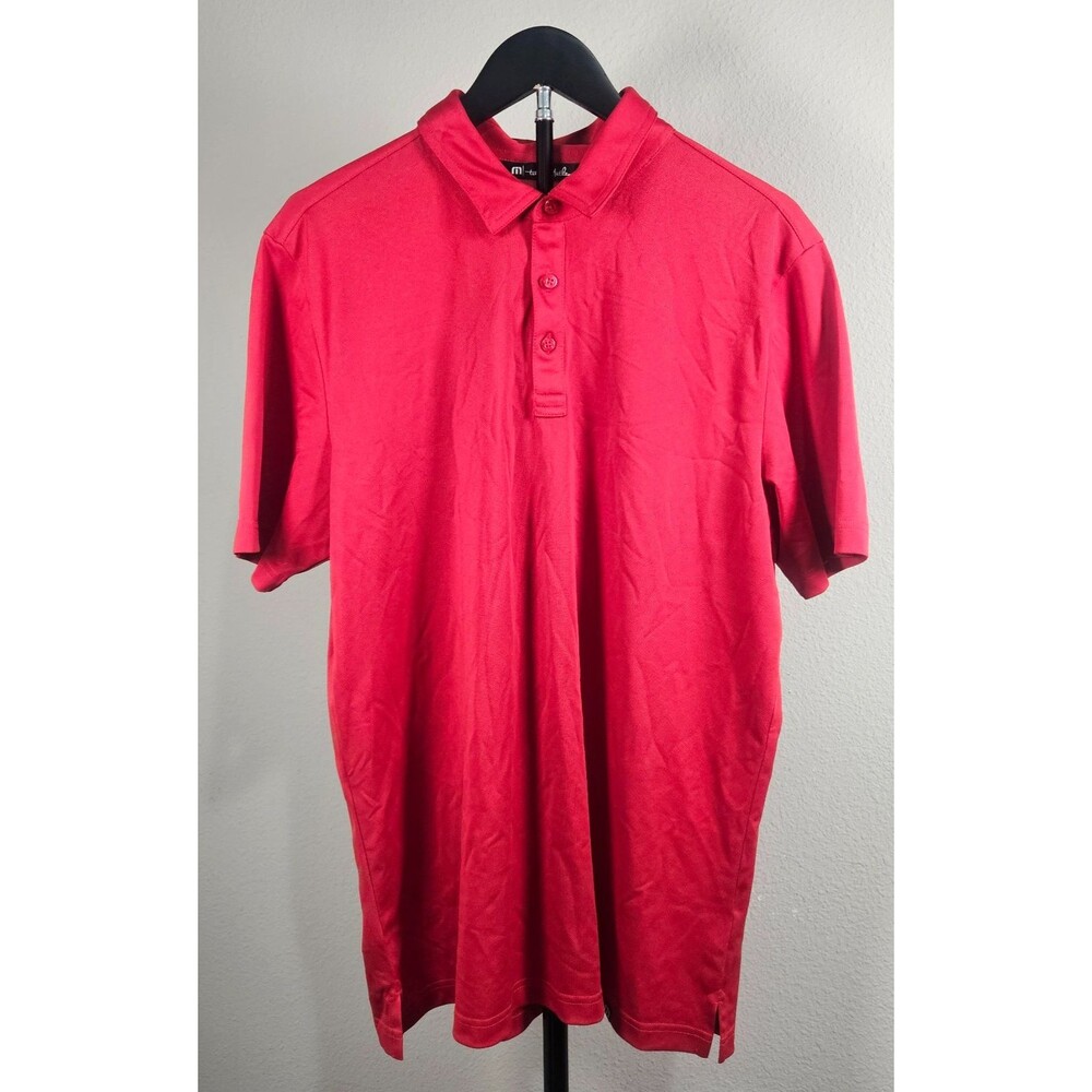 TravisMathew‎ Polo Shirt Mens Large Red Performance Golf Stretch Casual L